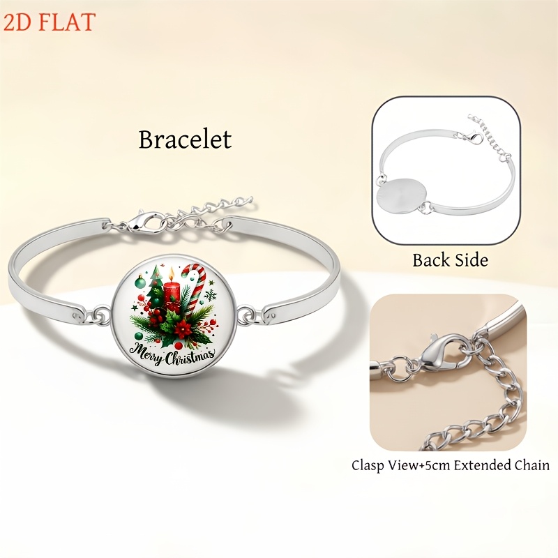 5pc Christmas Candle and Candy Cane Themed Women's Set